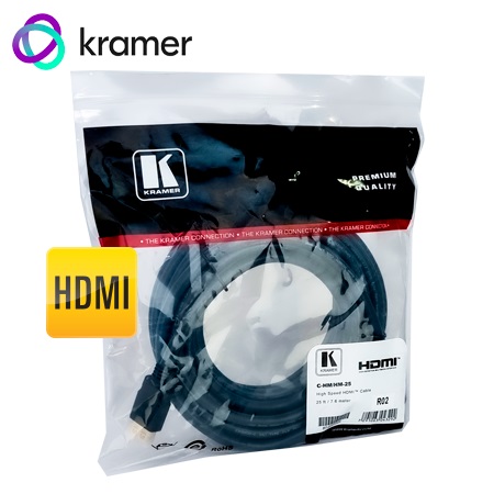 CABLE HDMI KRAMER C-HM/HM-25 DE ALTA VELOCIDAD (MALE-MALE) 25FT - 7.6M (97-0101025)